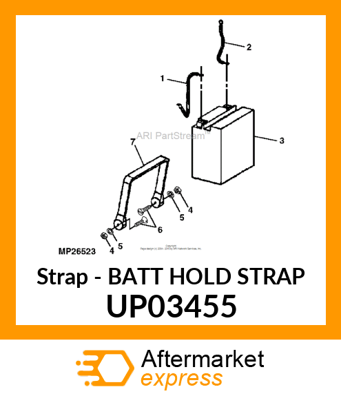 Strap - BATT HOLD STRAP UP03455