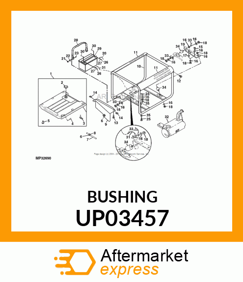 Bushing - SNAP-IN BUSHING UP03457