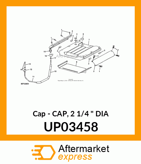 Cap - CAP, 2 1/4 " DIA UP03458