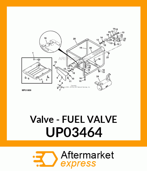 Valve - FUEL VALVE UP03464