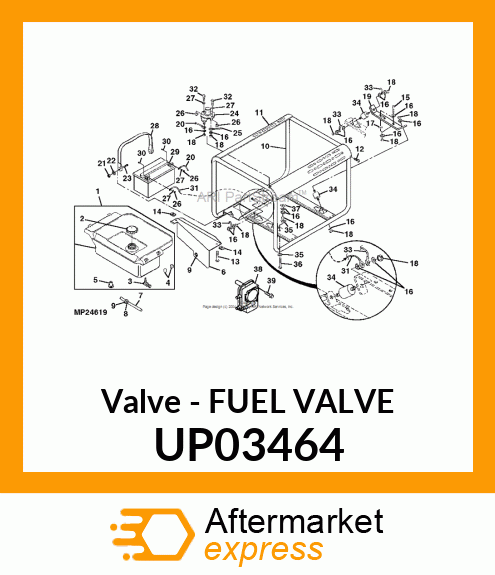 Valve - FUEL VALVE UP03464