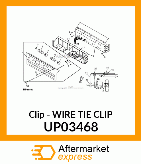 Clip - WIRE TIE CLIP UP03468