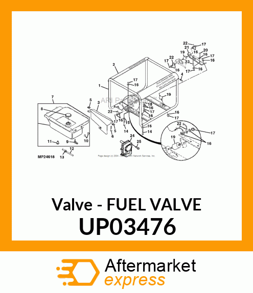 Valve - FUEL VALVE UP03476