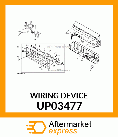 Electrical Connector Assy - LOCKING RECEPTACLE UP03477