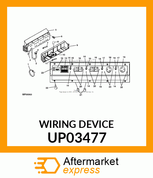 Electrical Connector Assy - LOCKING RECEPTACLE UP03477