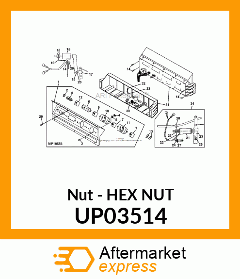 Nut - HEX NUT UP03514