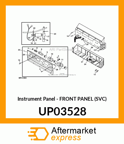 Instrument Panel - FRONT PANEL (SVC) UP03528