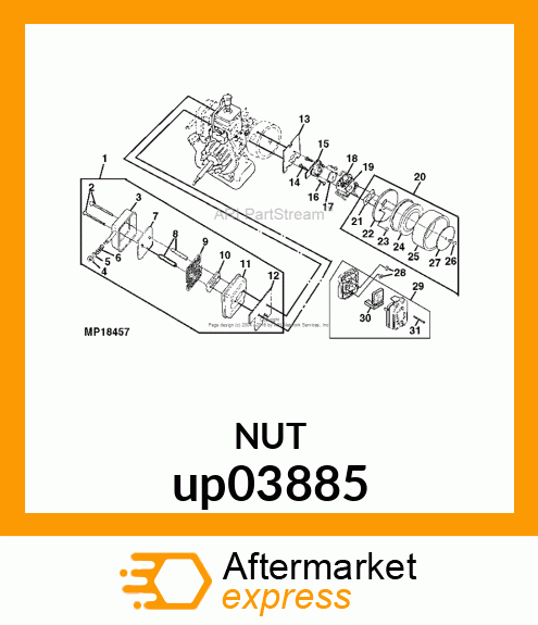 NUT, LOCK up03885