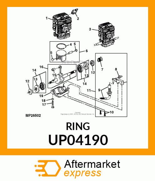 Piston Ring - PISTON RING UP04190