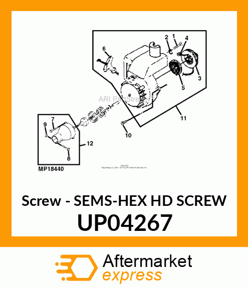 Screw - SEMS-HEX HD SCREW UP04267