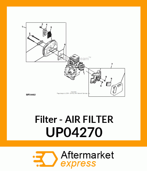 Filter - AIR FILTER UP04270