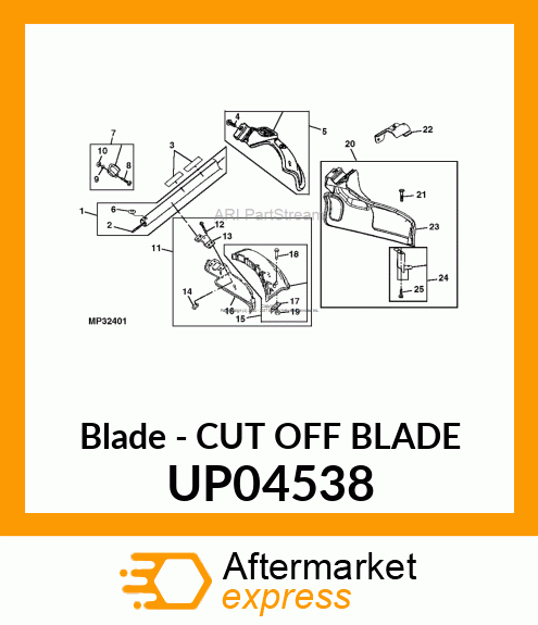 Blade - CUT OFF BLADE UP04538