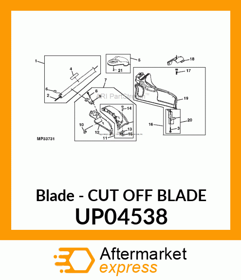 Blade - CUT OFF BLADE UP04538