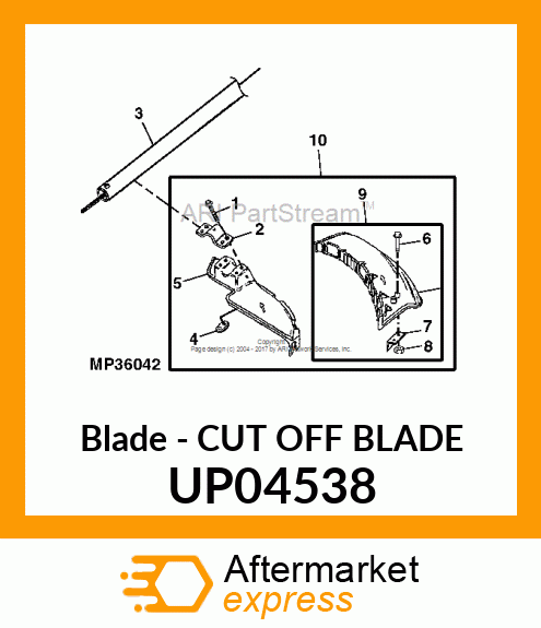 Blade - CUT OFF BLADE UP04538