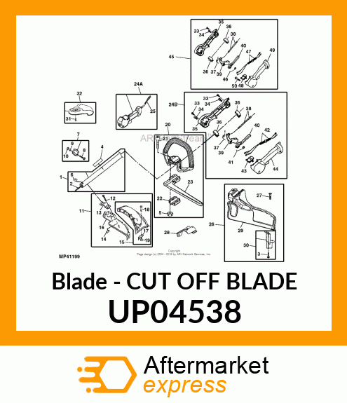 Blade - CUT OFF BLADE UP04538