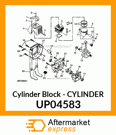 Cylinder Block - CYLINDER UP04583