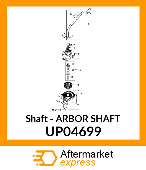 Shaft - ARBOR SHAFT UP04699