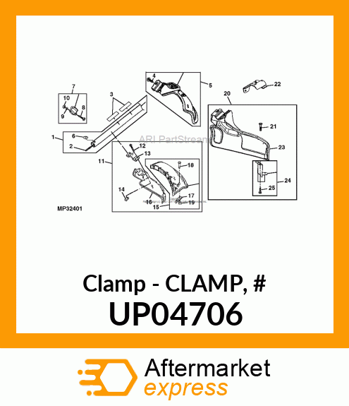 Clamp - CLAMP, # UP04706