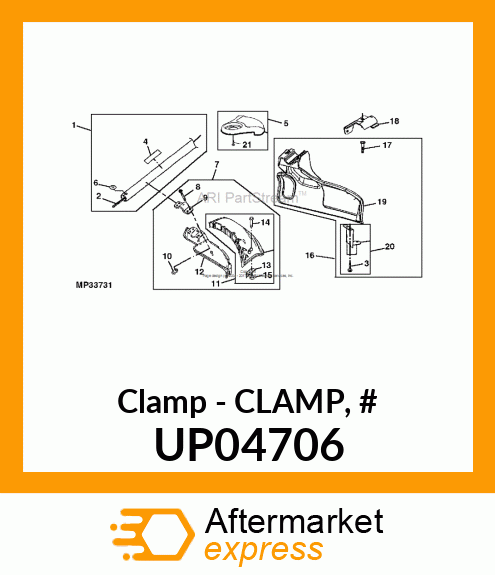 Clamp - CLAMP, # UP04706