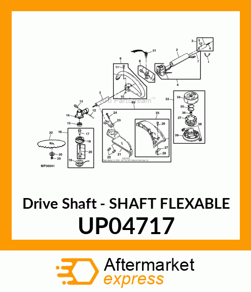 Drive Shaft - SHAFT FLEXABLE UP04717