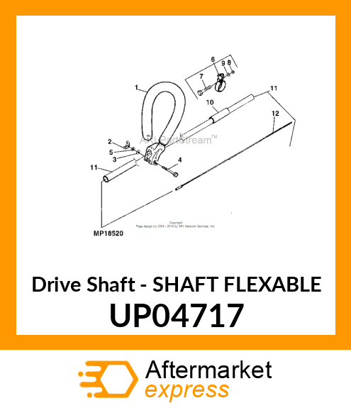 Drive Shaft - SHAFT FLEXABLE UP04717