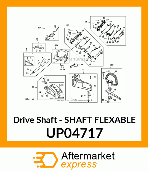 Drive Shaft - SHAFT FLEXABLE UP04717