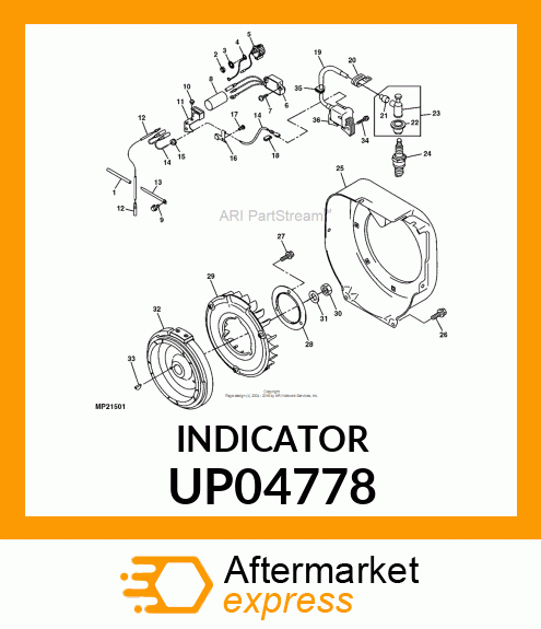 Indicator - OIL LEVEL INDICATOR UP04778