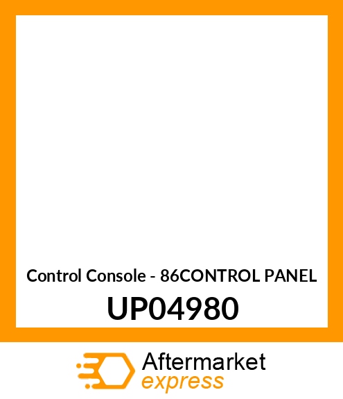 Control Console - 86CONTROL PANEL UP04980