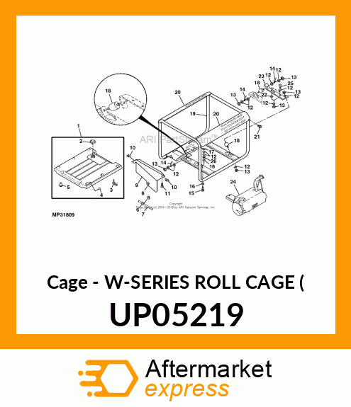 Cage - W-SERIES ROLL CAGE ( UP05219