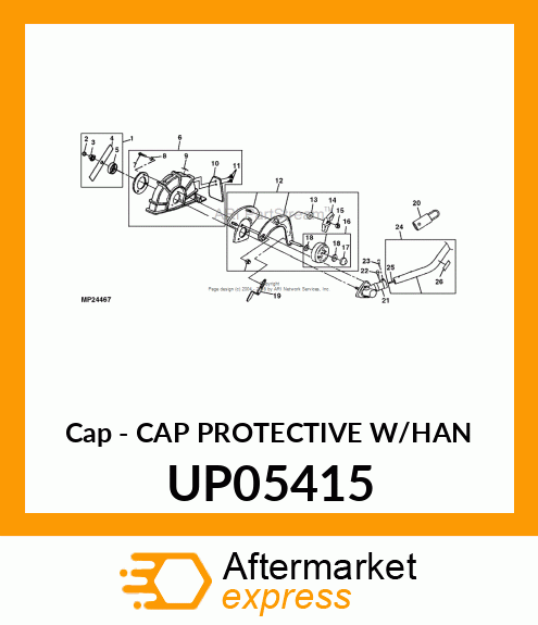 Cap - CAP PROTECTIVE W/HAN UP05415