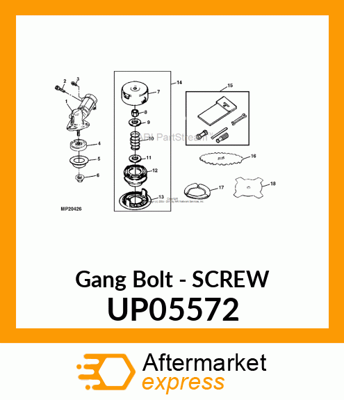 Gang Bolt - SCREW UP05572