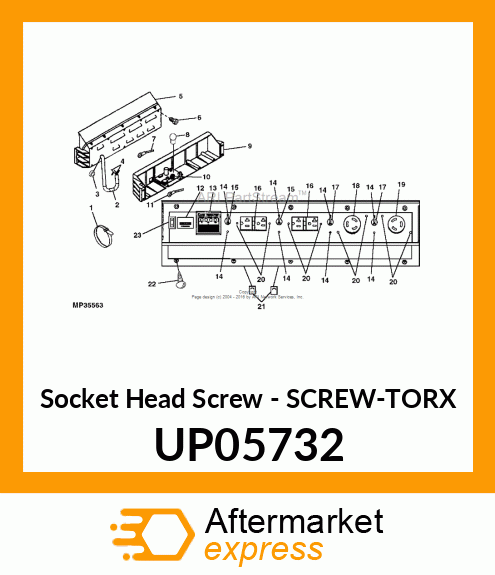 Socket Head Screw - SCREW-TORX UP05732