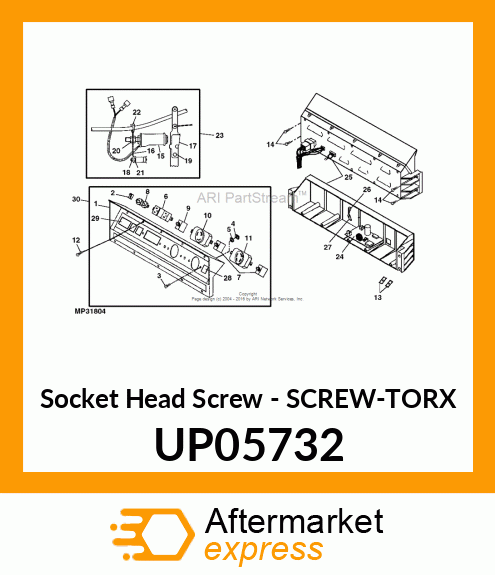 Socket Head Screw - SCREW-TORX UP05732