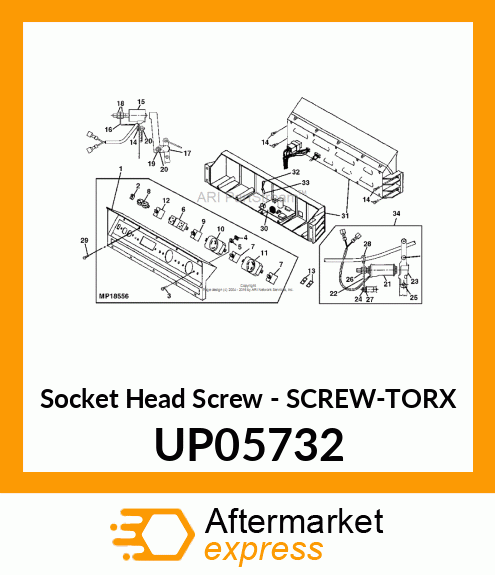 Socket Head Screw - SCREW-TORX UP05732