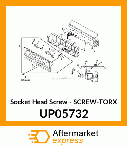 Socket Head Screw - SCREW-TORX UP05732