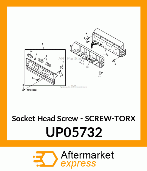 Socket Head Screw - SCREW-TORX UP05732