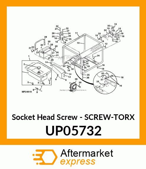 Socket Head Screw - SCREW-TORX UP05732