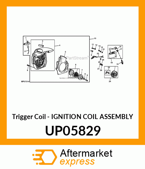 Trigger Coil - IGNITION COIL ASSEMBLY UP05829