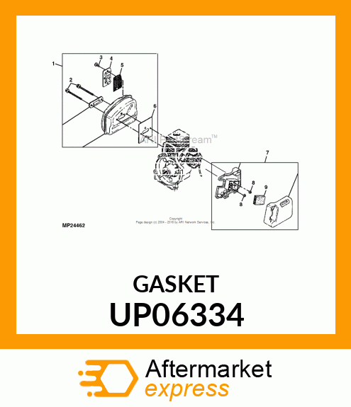 Gasket - MUFFLER GASKET UP06334