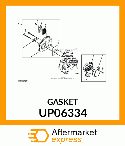 Gasket - MUFFLER GASKET UP06334