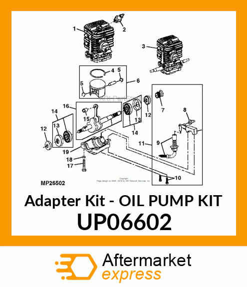 Adapter Kit - OIL PUMP KIT UP06602