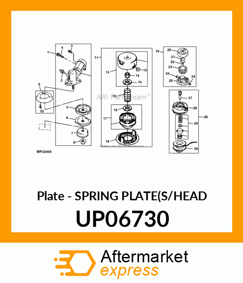 Plate - SPRING PLATE(S/HEAD UP06730