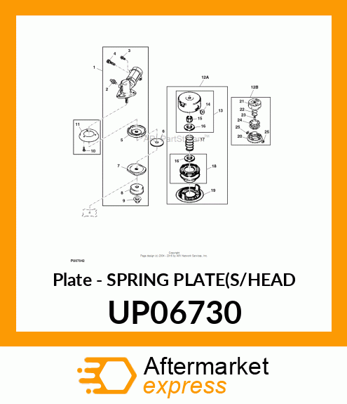 Plate - SPRING PLATE(S/HEAD UP06730