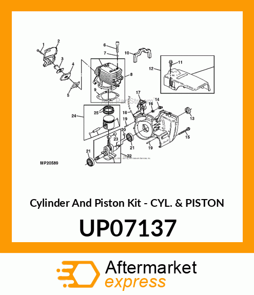 Cylinder And Piston Kit - CYL. & PISTON UP07137