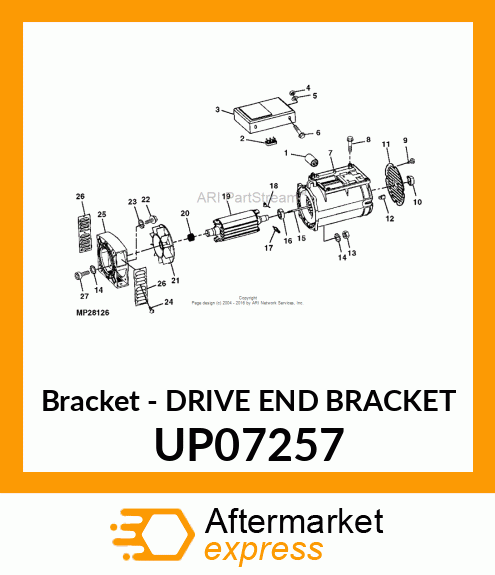 Bracket - DRIVE END BRACKET UP07257