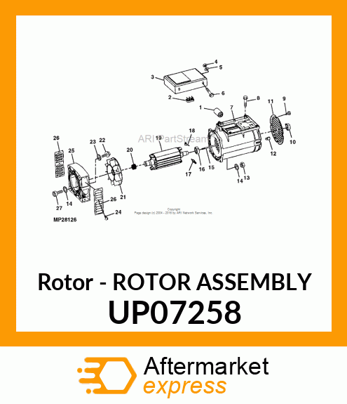 Rotor - ROTOR ASSEMBLY UP07258