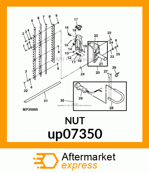 FLANGE NUT, M6 LOCKING, ZINC up07350