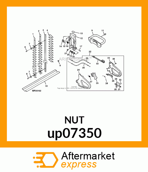 FLANGE NUT, M6 LOCKING, ZINC up07350