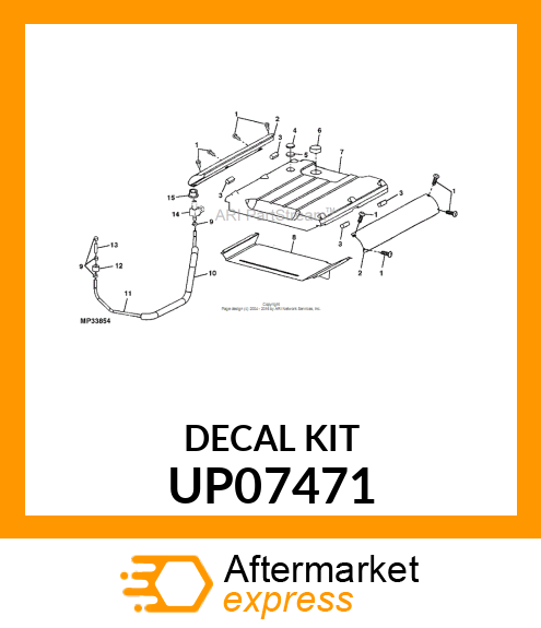 Adhesive - DECAL KIT DP6000 UP07471