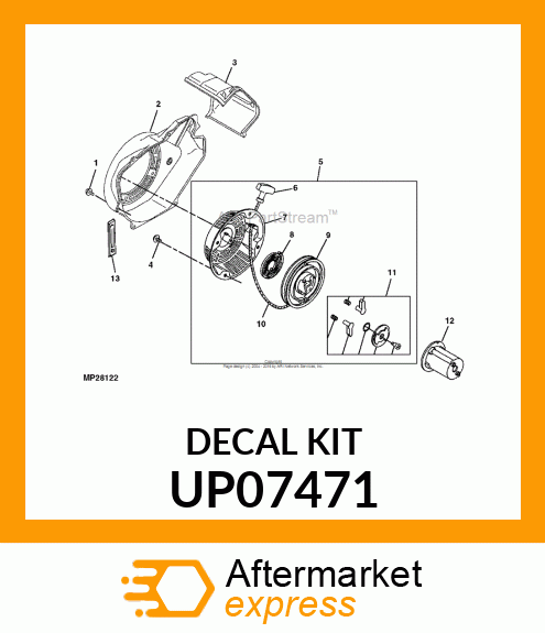 Adhesive - DECAL KIT DP6000 UP07471